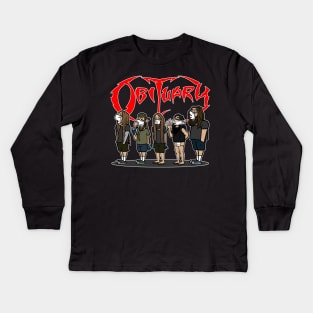 thrash metal Kids Long Sleeve T-Shirt